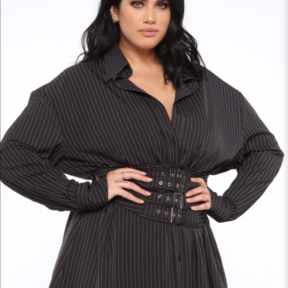 Business attire shirt dress